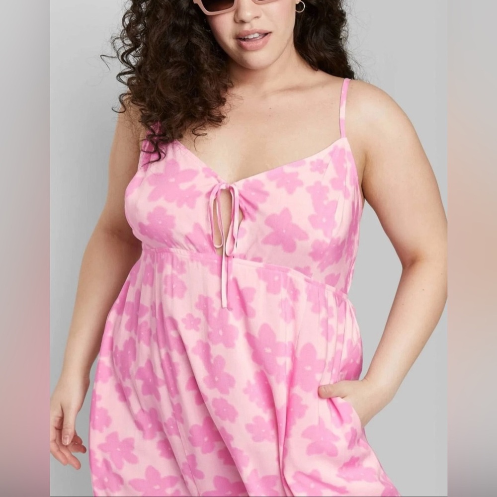 Pink Floral Chemise